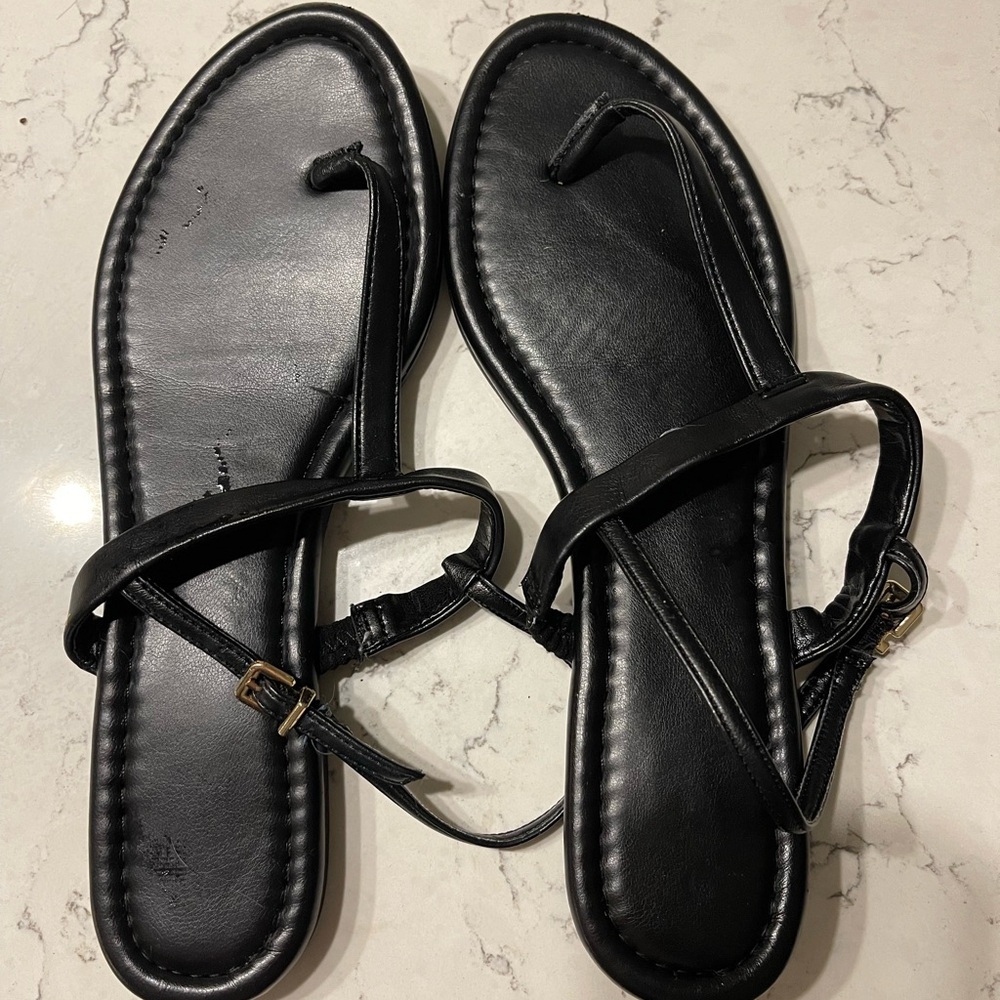 Black Strappy Sandals